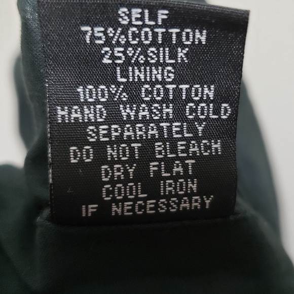 Lapis Floral Black And White Braided Adjustable Straps Cotton Silk Women Size L - Picture 10 of 11